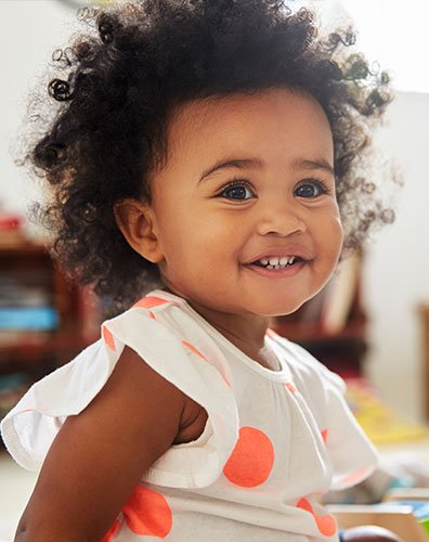 Smiling toddler - Harrison Pediatric Dentistry